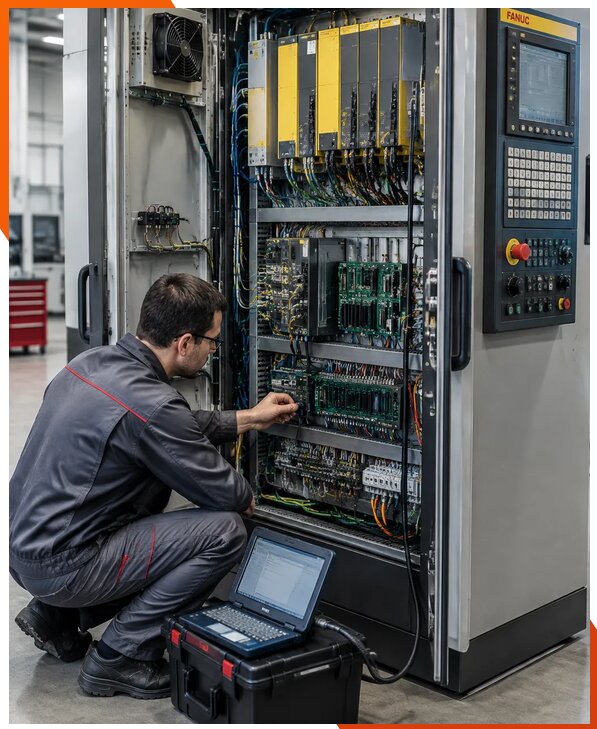 Ремонт систем ЧПУ FANUC промышленных станков в Елизове