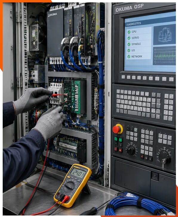 Ремонт систем ЧПУ Okuma OSP в Елизове